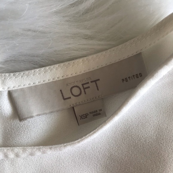 Loft Striped Top with Zip - XS White Red - Picture 4 of 6